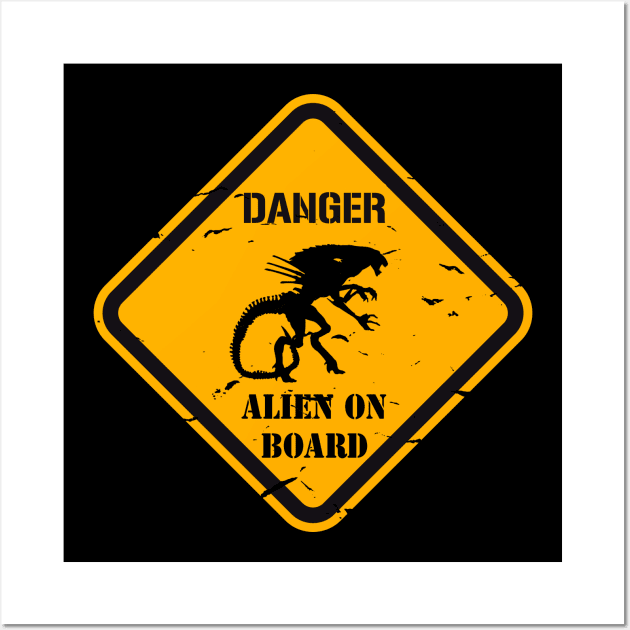 Danger alien Wall Art by Clathrus